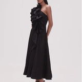 Aje Adelia Ruffle Midi Dress