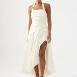 Aje Mika Draped Split Maxi Dress