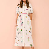 Alemais Atticus Embroidery Shirtdress