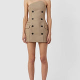 Camilla and Marc Asteria Mini Dress in Tan