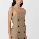 Camilla and Marc Asteria Mini Dress in Tan