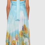 Leo Lin Claudette Silk Halterneck Gown