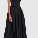 Leo Lin Colleen Midi Dress in Ebony