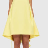 Leo Lin Fiona Rose Mini Dress in Sorbet Yellow