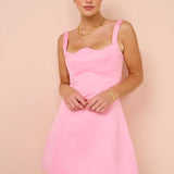 Leo Lin Jacinta Dress in Bubblegum