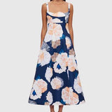 Leo Lin Odette Midi Dress in Rosebud Print