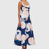 Leo Lin Odette Midi Dress in Rosebud Print