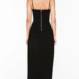 Manning Cartell Double Time Pleat Maxi Dress in Black