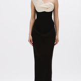 Rachel Gilbert Cassidy Dress in Black/Coconut