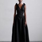 Rachel Gilbert Celia Gown in Black