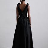 Rachel Gilbert Celia Gown in Black