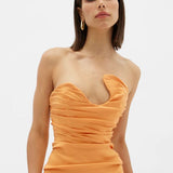 Rachel Gilbert Cheri Gown in Orange