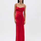 Rachel Gilbert Skyla Gown in Cherry