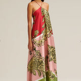 Scanlan Theodore Silk Harrow Print Dress