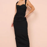 Sir Azul Balconette Gown in Black