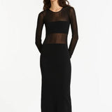 Sir Impermanence Splice Maxi Dress