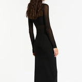 Sir Impermanence Splice Maxi Dress