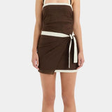 Sir Jacques Mini Dress in Chocolate