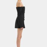 Sir Sandrine Tailored Mini Dress in Black