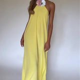 Sisters the Label Tiffany Gown in Lemon Silk