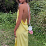 Sisters the Label Tiffany Gown in Lemon Silk