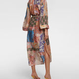 Zimmermann Devi Belted Silk Shirtdress