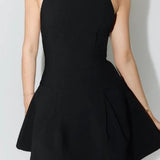 Odd Muse Ultimate Muse Dropped Hem Mini Dress in Black